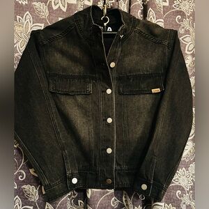 ZYIA Black Crossroads Denim Jacket